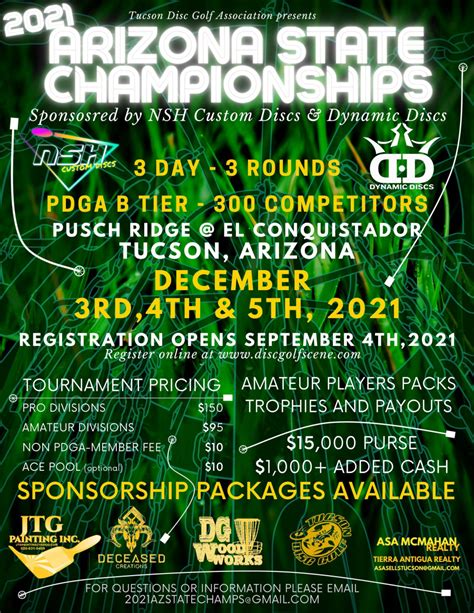 arizona disc golf tournaments|disc golf tournament schedule.